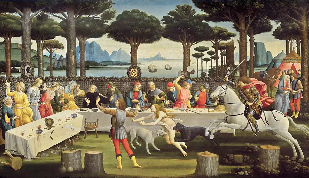 Banquet in the Pine Forest Sandro Botticelli